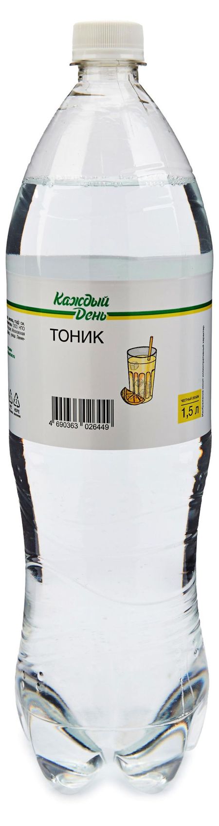 Напиток газированный Каждый День Тоник, 1,5 л