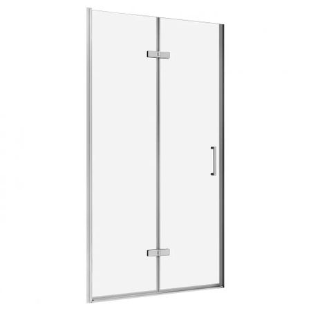 Душевая дверь Abber Zart стекло прозрачное 100х195 см профиль хром 6 мм складная (AG08100P) складная вешалка moonbiffy для двери