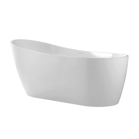 Ванна акриловая Abber 130х70 см отдельностоящая с ножками (AB9353-1.3) ванна акриловая abber 150х70 см отдельностоящая с ножками ab9222 1 5