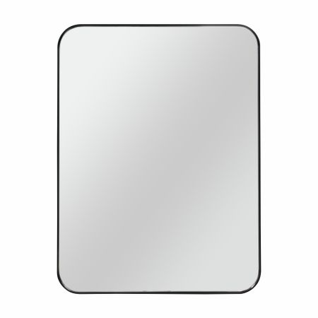 Зеркало настенное Jack 600х800 мм черное светодиодные полосы подсветки для телевизоров