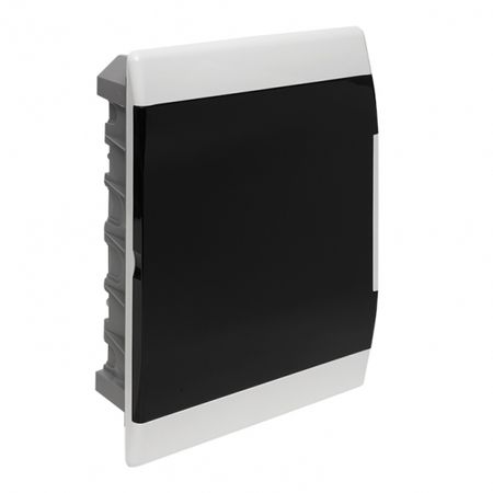 Щит распределительный встраиваемый EKF SlimBox PROxima ЩРВ-П-24 пластиковый IP41 366х295х100 мм 24 модуля прозрачная дверь серый рождественская наклейка на стену brup