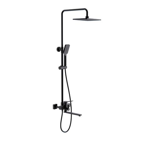 Душевая система Frap с верхним душем с лейкой с изливом черная (F2462) для lifan x60 2011 2012 2013 2014 2015 пряжка для заднего сиденья ручная регулировка переключатель крышка пряжка для заднего сиденья ручной регулятор