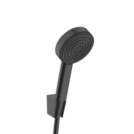 Душевой комплект Hansgrohe Pulsify с лейкой с держателем черный матовый (24301670)