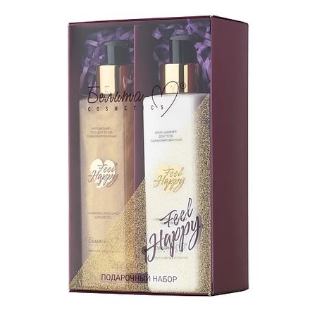 Набор средств для ванной и душа БЕЛИТА-М Подарочный набор косметики Feel Happy