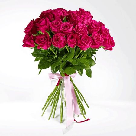 Букет живых цветов AZALIANOW ЦВЕТЫ. ПОДАРКИ. ДЕКОР Букет из 29 розовых роз «Топаз» 50 см оттоманка ричмонд modool велюр royal топаз new