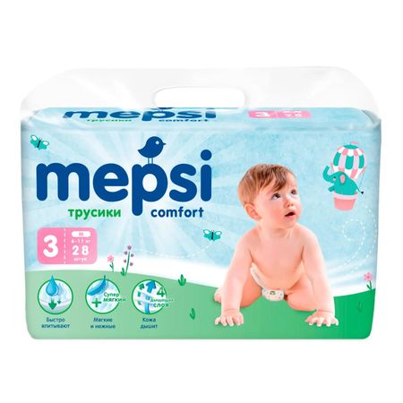 Трусики-подгузники Mepsi M, 6-11 кг, 28 шт