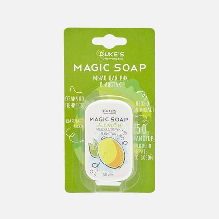 Мыло для рук в листах Duke's Лимон, 50 листов