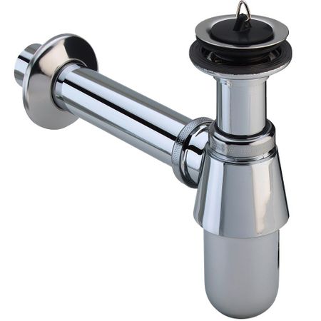 Сифон для раковины Viega 1 1/4х32 мм с выпуском d60 мм с соединением 32 мм хром (102845)