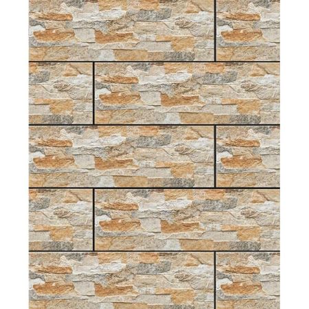 Клинкерная плитка для фасада Cerrad Kamien Aragon brick (9 шт.=0,6 кв.м ) светло-серая 450х150х9 мм