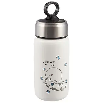 Бутылка Играющий котик (керамика) (300 мл) (12-07501-A255-10)