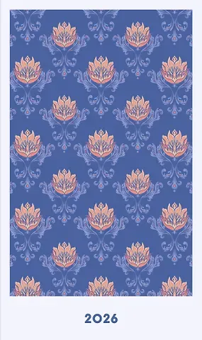 Мини ежедневник. Уильям Моррис (А6, 80 л., мягкая обложка, синий)
