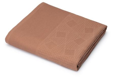Плед фланелевый Cleanelly Basic коричневый, 200х140 см