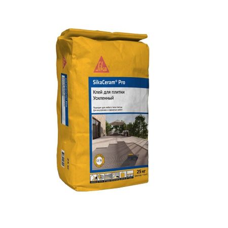 Клей для плитки/ керамогранита/ камня Sika Ceram Pro высокопрочный серый класс C2 TE 25 кг вера игоревна ахременкова зачетные работы по математике 5 класс к учебнику с м никольского и др