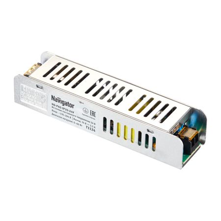 Блок питания для светодиодной ленты Navigator ND-P60 220/24 В 60 Вт IP20 (95447) скобы navigator для led лент 5050 220в 10шт