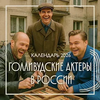 Голливудские актеры в России. Календарь настенный на 2026 год (300х300 мм)