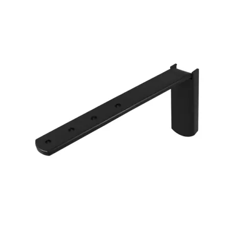 Кронштейн для шинного карниза настенный KREAFORTA Pro 10-15 см металл цвет черный 2 шт. кронштейн для электронного карниза tuya dooya aqara