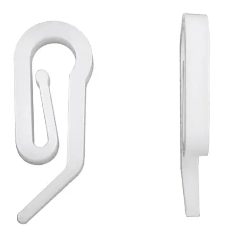 Крючок-зажим для карниза KREAFORTA Pro 2 см цвет белый 20 шт. металлические крючки алюминиевые   из 50 штук