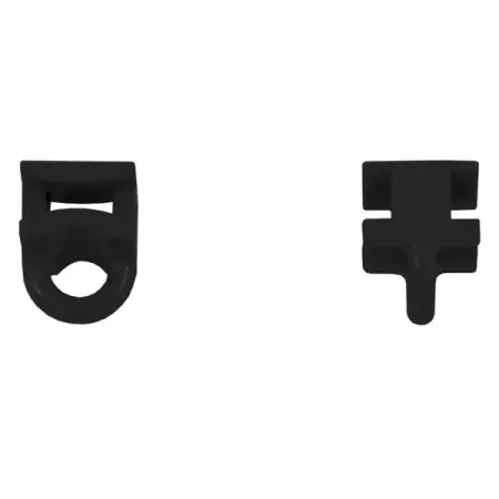 Бегунок для карниза KREAFORTA Pro 1 см цвет черный 50 шт. пластиковый бесшумный шкив для штор