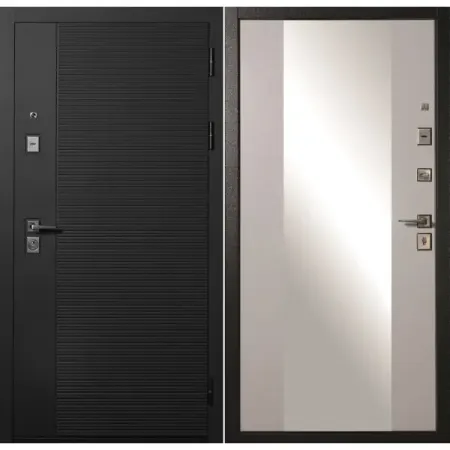 Дверь входная металлическая Форпост 100 96x205 см правая белая с зеркалом