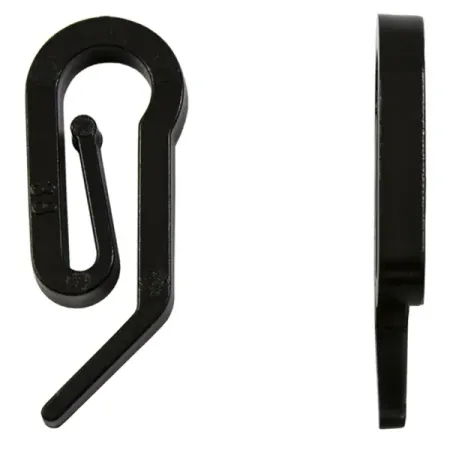 Крючок-зажим для карниза KREAFORTA Pro 2 см цвет черный 50 шт. металлические крючки алюминиевые   из 50 штук