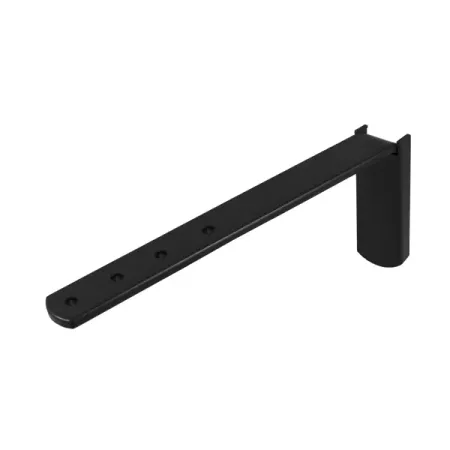 Кронштейн для шинного карниза настенный KREAFORTA Pro 15-20 см металл цвет черный 2 шт. кронштейн для электронного карниза tuya dooya aqara