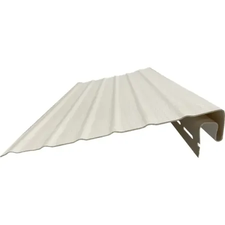 J-Профиль для фасадных панелей MONLID с фаской цвет белый