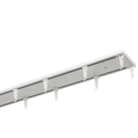 Шинный карниз в наборе двухрядный KREAFORTA Pro 360 см алюминий