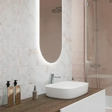 Плитка настенная KREAFORTA Mersey Calacatta 20x40 см 1.2 м² матовый цвет бежевый оригинальные микропереключатели c