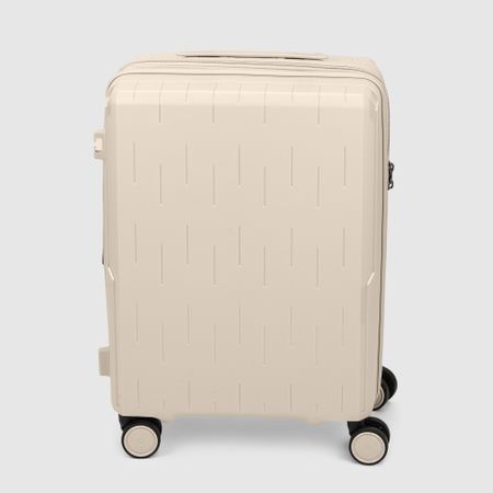 Чемодан Smarter Luggage из полипропилена, размер 20, абрикосовый 37х23,5х55 см