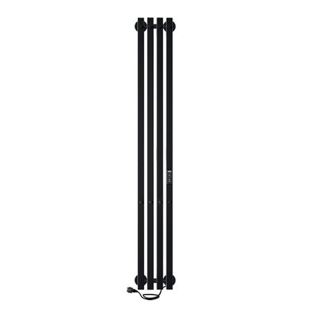 Полотенцесушитель электрический Indigo Style Pro 1200х180 мм 165 Вт с терморегулятором черный муар