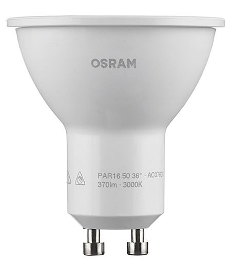 Лампа светодиодная светодиодная Osram GU10 3000К 5 Вт 400 Лм 220-230 В рефлектор PAR51 лампа накаливания febox 40вт e14 2500к 180лм r50 рефлектор