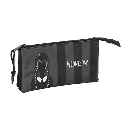 Пенал WEDNESDAY Тройной пенал Wednesday 22x12x3 cm