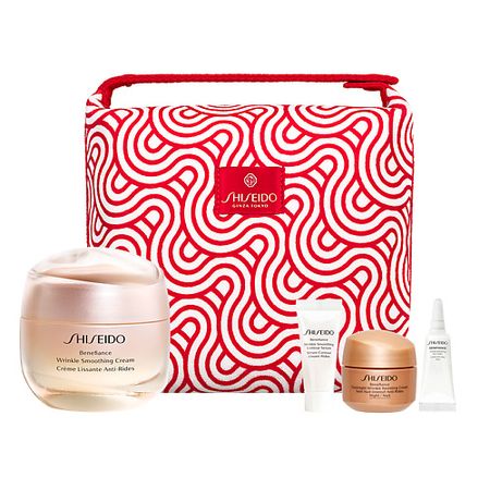 Набор средств для лица SHISEIDO Набор с кремом, разглаживающим морщины Benefiance в косметичке