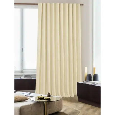 Штора на ленте Эбби 160x280 см цвет молочный горизонтальная штора из полиэстера для кухни