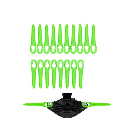 Нож пластиковый Greenworks 2963607 20 штук с диском