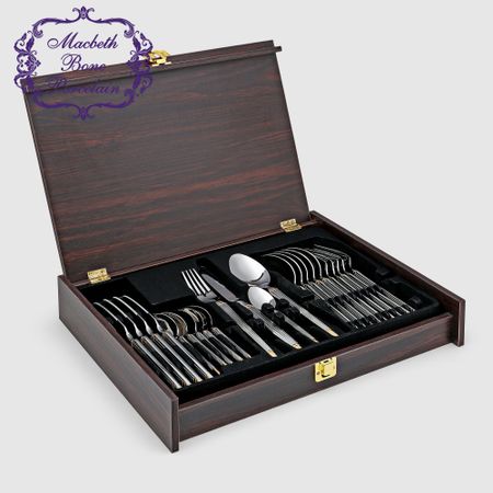 Набор столовых приборов Macbeth bone porcelain Empire, 24 предмета