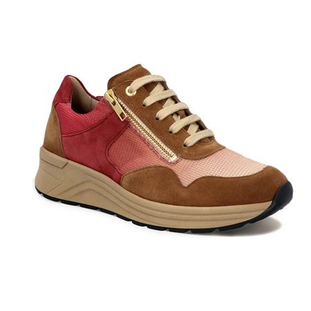 Женские кроссовки Solidus, Katrin, песочный, красный это настоящий красный ок а не ци гун 99 пальцев