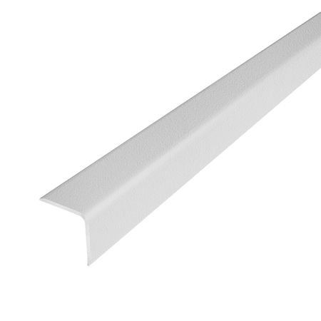 Уголок для плитки матовый скошенный край алюминиевый 2700х15х15 мм белый