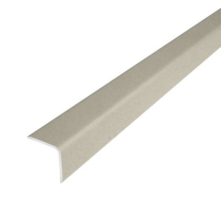 Уголок для плитки скошенный край алюминиевый 2700х20х20 мм бетон айс