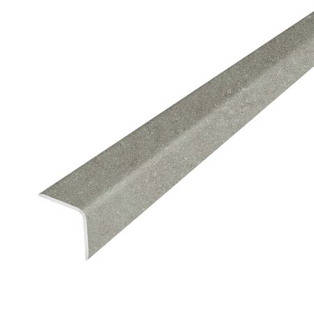 Уголок для плитки скошенный край алюминиевый 2700х10х10 мм бетон классик