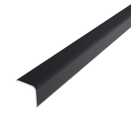 Уголок для плитки матовый скошенный край алюминиевый 2700х20х20 мм муар темно-серый