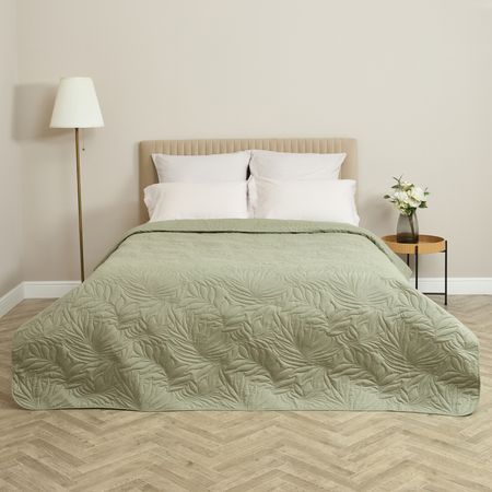 Покрывало Листочки/Fogliare, олива