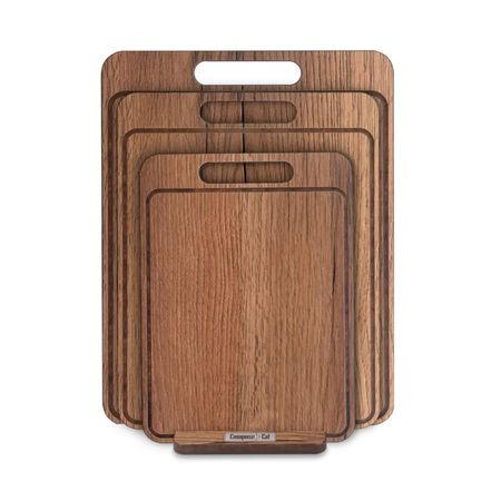 Набор ComposeEat из 3-х разделочных досок на подставке, дуб коричневый