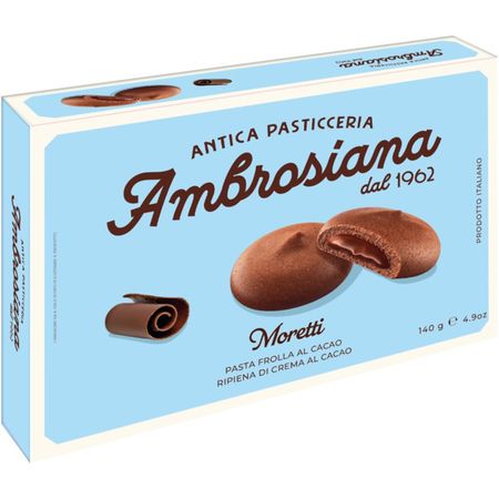 Печенье Ambrosiana Moretti с шоколадным кремом 140 г