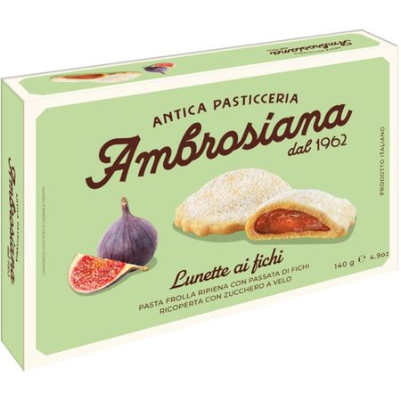 Печенье Ambrosiana lunette ai fichi c инжиром 140 г
