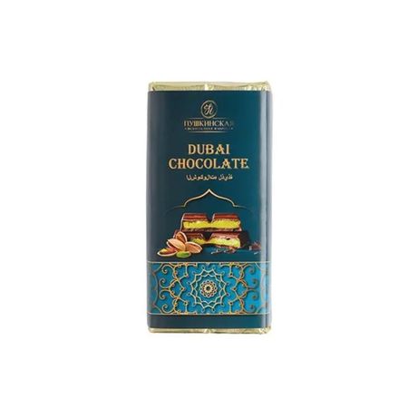 Шоколад Дубайский Пушкинская Шоколадная Фабрика с фисташкой 100 г
