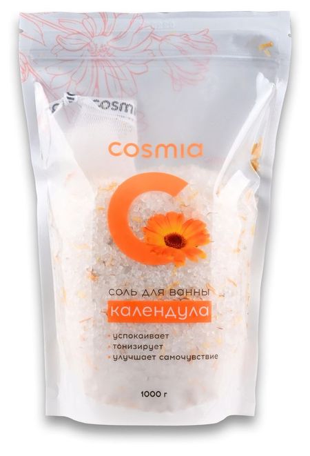 Соль для ванны Cosmia Календула Herbal Salt, 1 кг