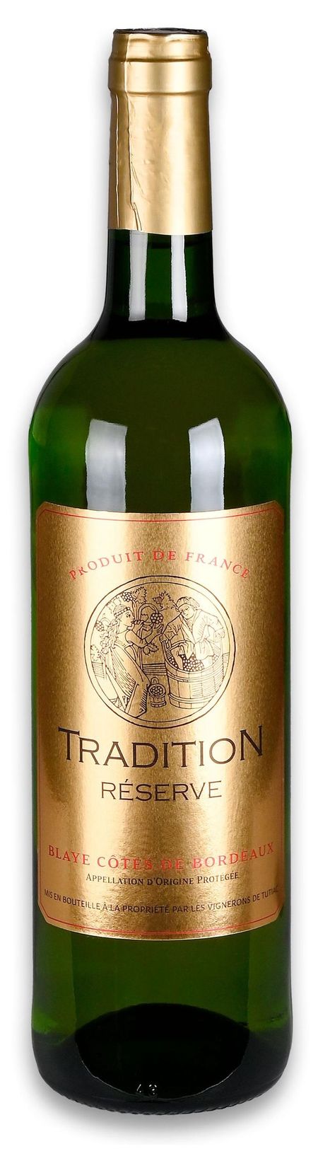 Вино Blaye Cotes de Bordeaux Tradition Reserve белое сухое Франция, 0,75 л