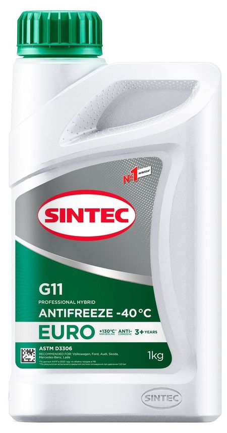 Антифриз Sintec Euro -40 С, 1 л