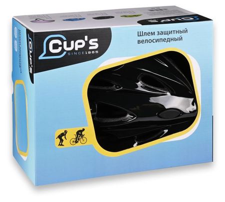 Шлем велосипедный Cup's черный